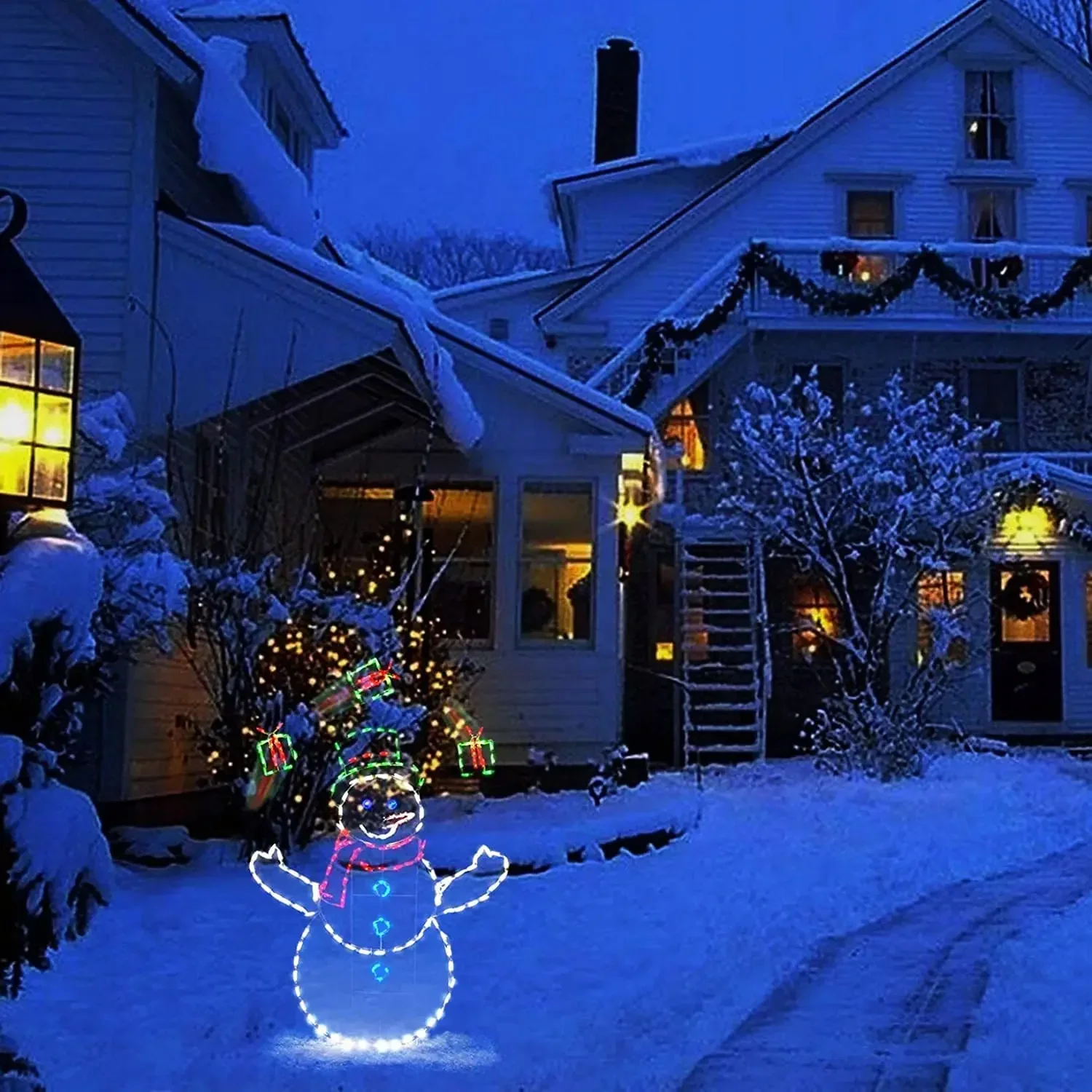 Animated Snowball Light LED Gl - đánh giá và giá Outdoor Furniture Decor