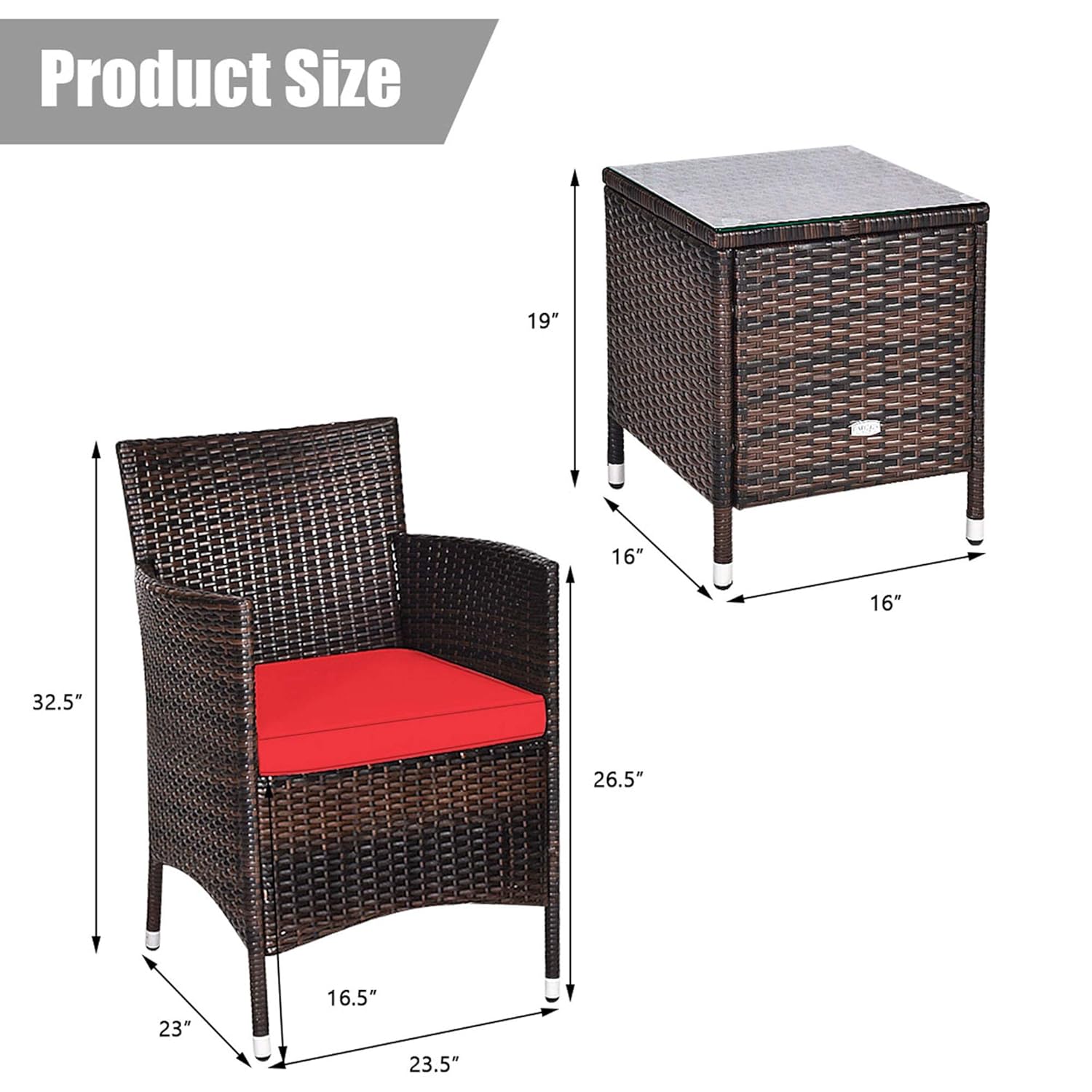 3 Piece Wicker Patio Furniture - đánh giá và giá Outdoor Furniture On Sale