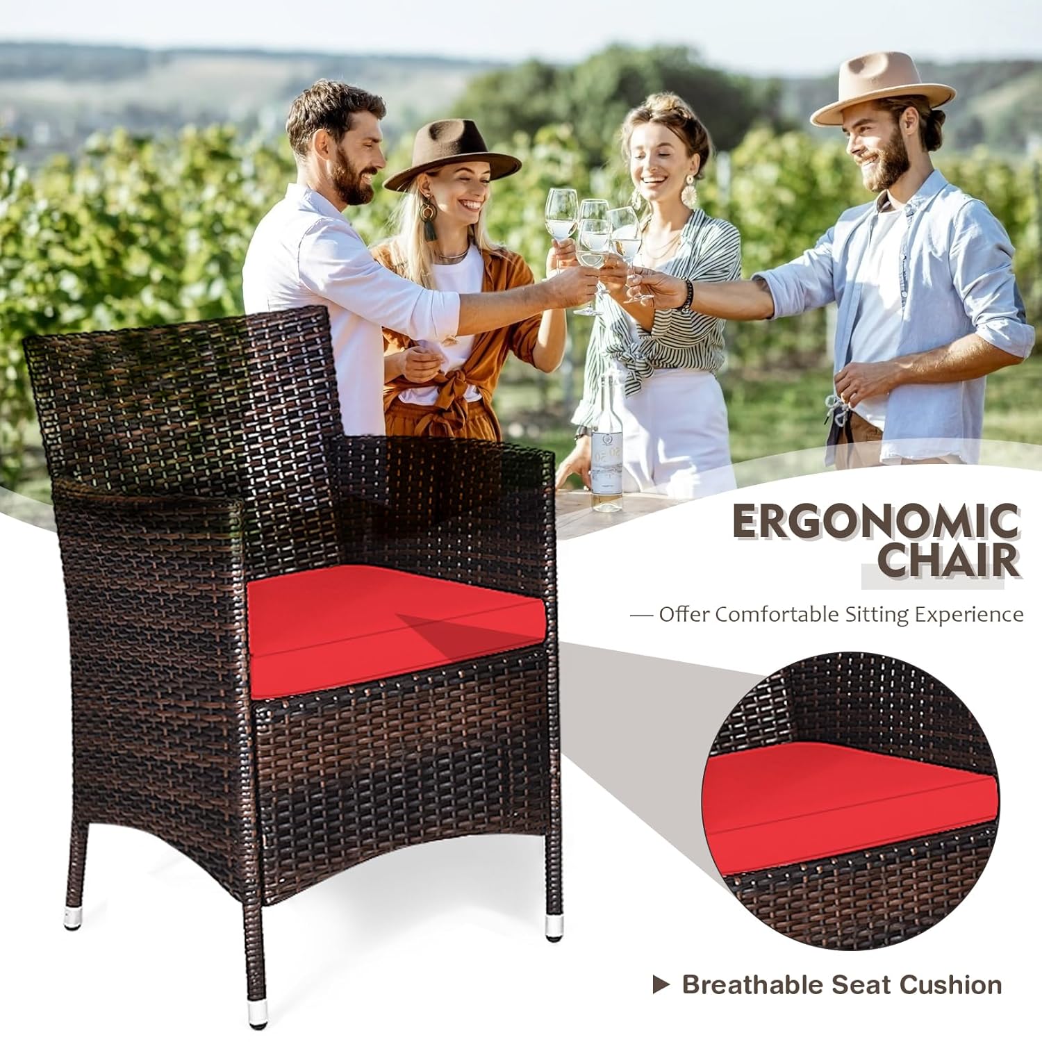 3 Piece Wicker Patio Furniture - đánh giá và giá Outdoor Furniture On Sale