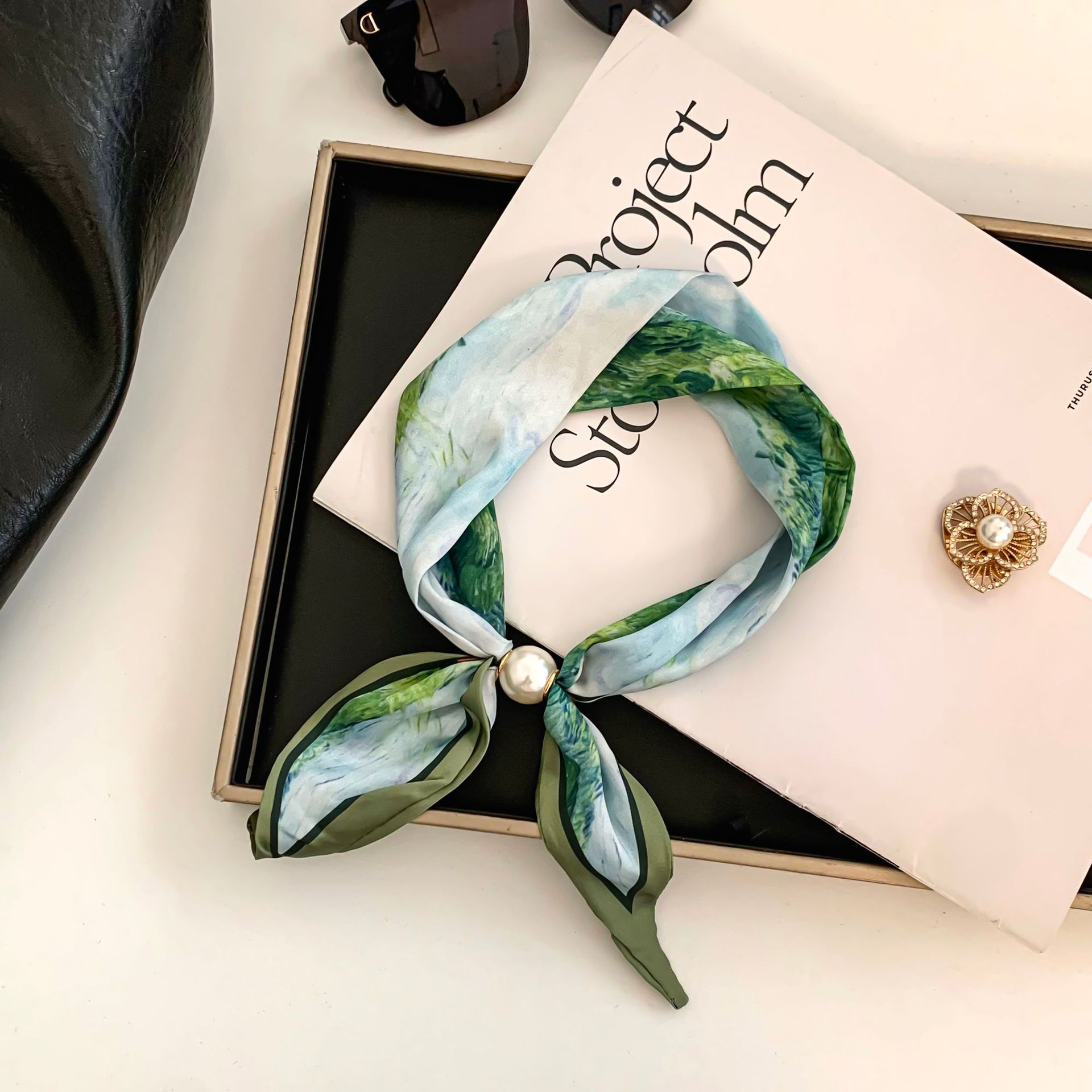 Cashew Flower Silk Scarf Effor - đánh giá và giá Outdoor Furniture Decor
