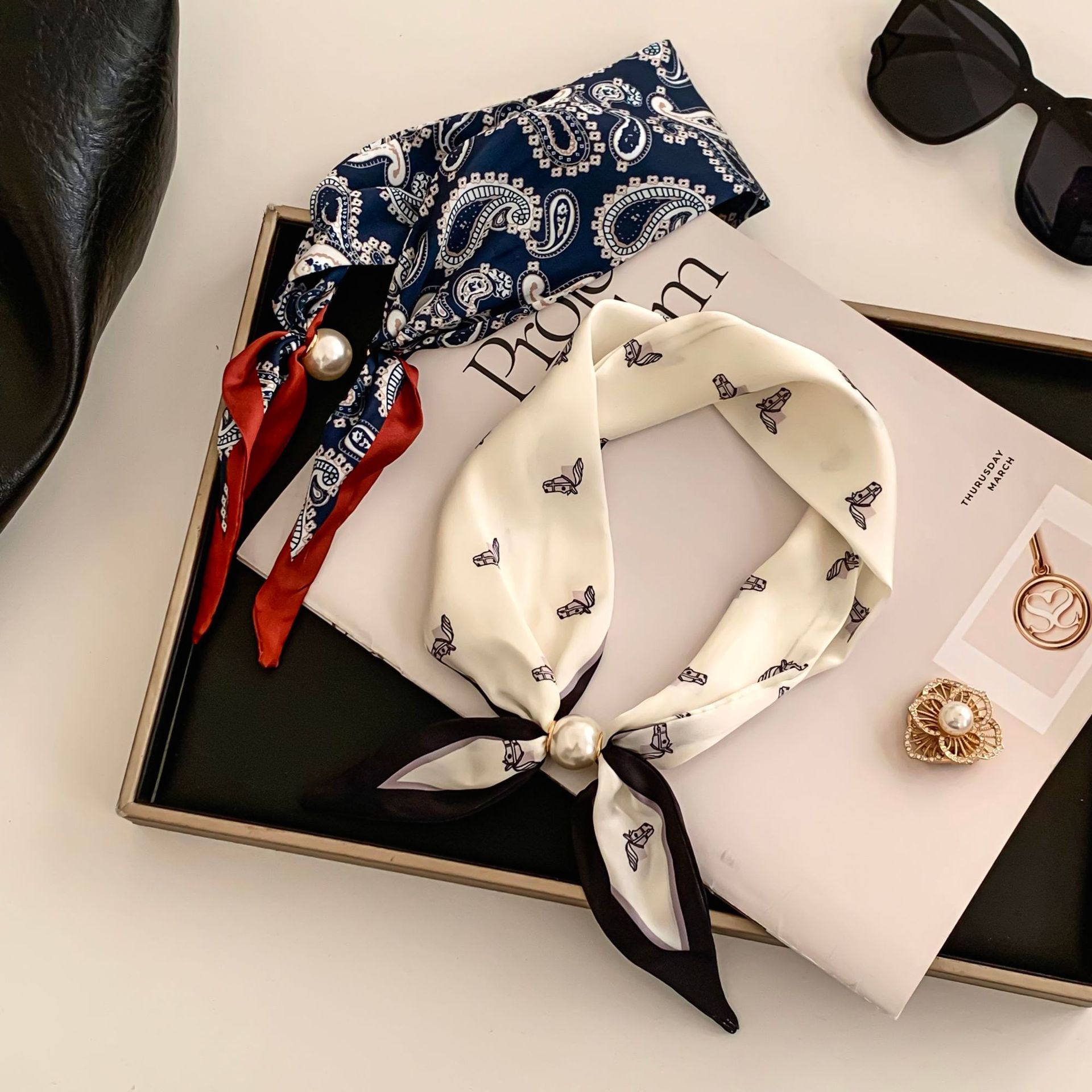 Cashew Flower Silk Scarf Effor - đánh giá và giá Outdoor Furniture Decor