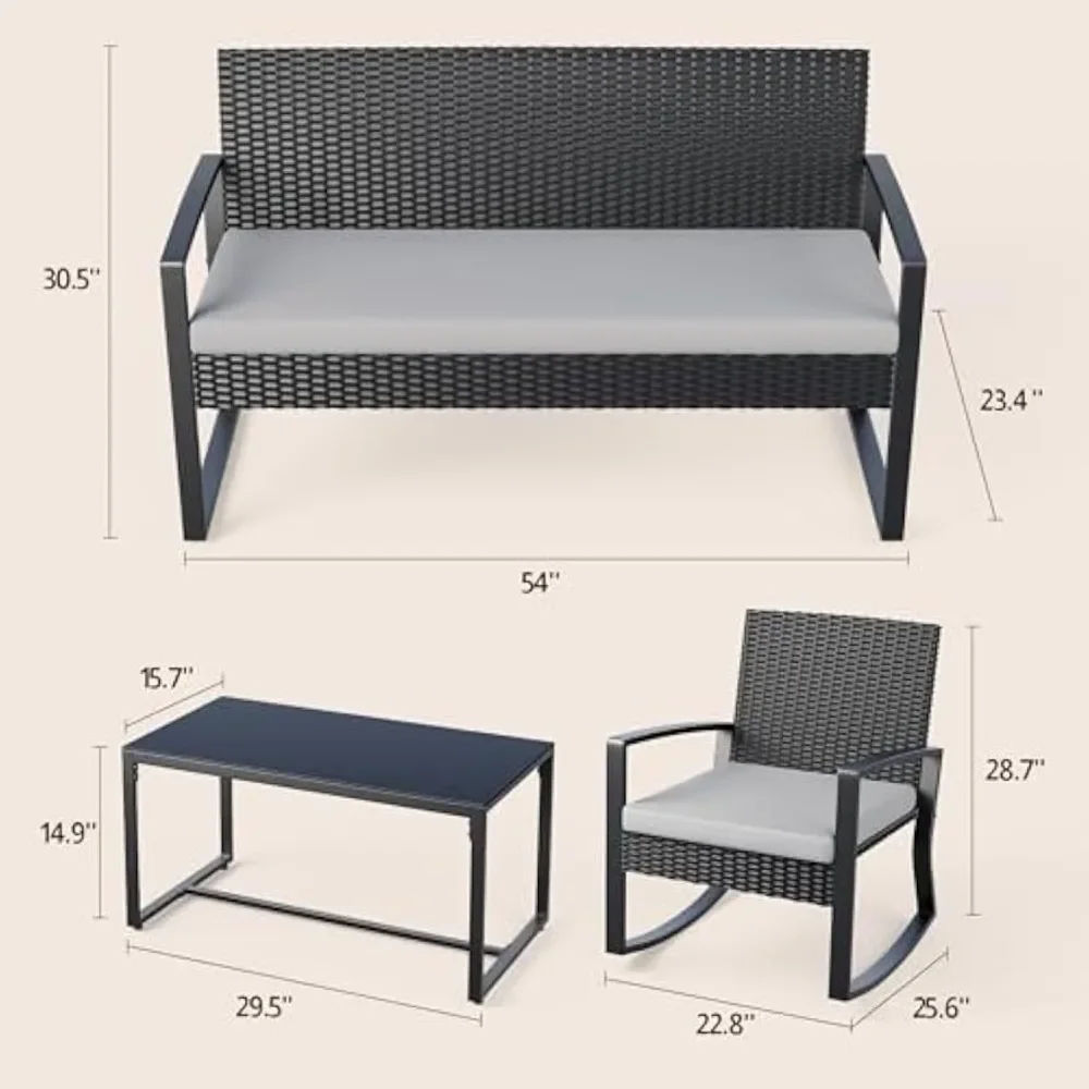 4 Piece Outdoor Patio Furnitur - đánh giá và giá Outdoor Furniture On Sale