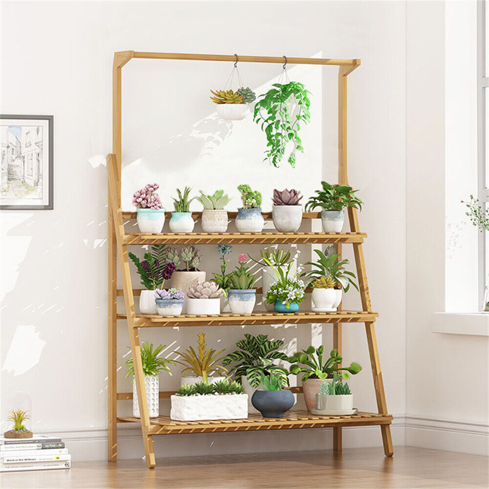 Folding Bamboo Plant Stand, Fl - đánh giá và giá Outdoor Furniture On Sale