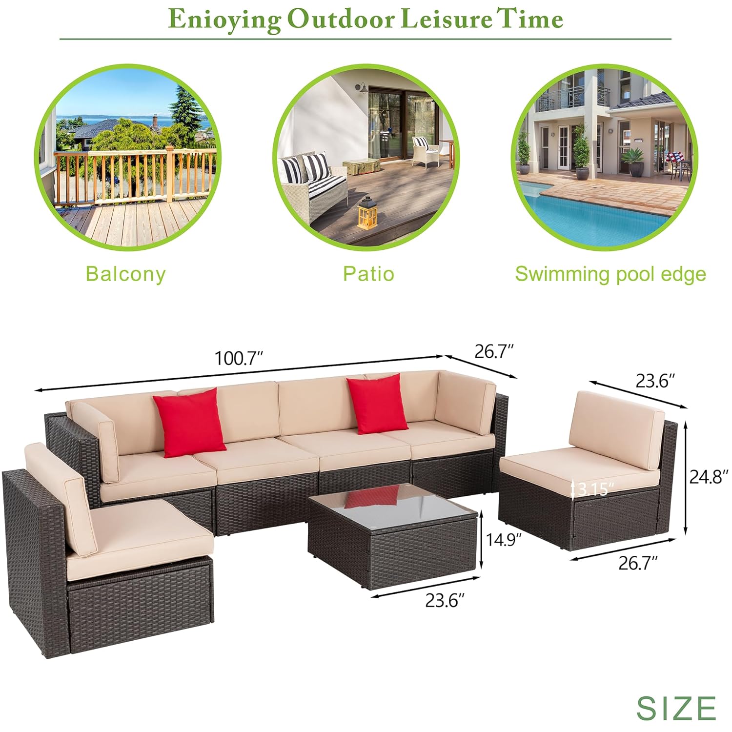 8 Pieces Patio Furniture Set w - đánh giá và giá Outdoor Furniture On Sale
