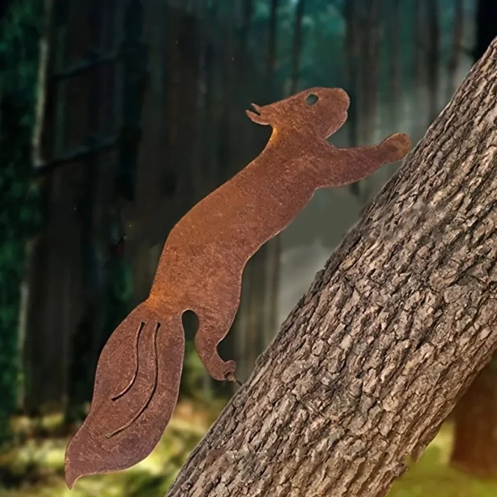 CIFBUY Unique Rusty Squirrel S - đánh giá và giá Outdoor Furniture Decor