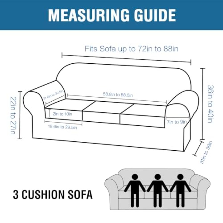 4 Pcs Stretch Sofa Covers for  - đánh giá và giá Outdoor Furniture Plus